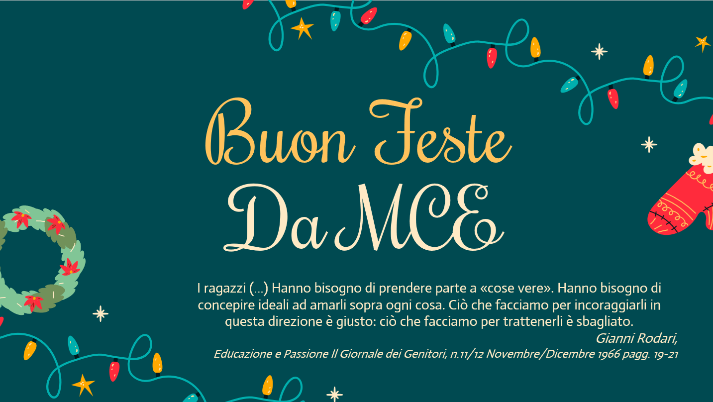 Buone Feste 2025 e Buon 2025 Movimento di Cooperazione Educativa